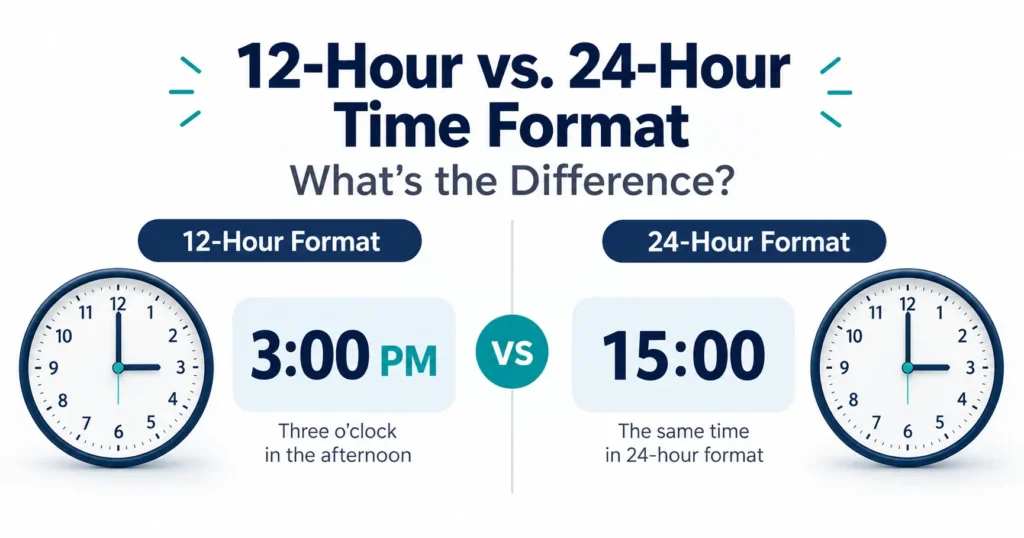 12-Hour vs. 24-Hour Time Key Differences Explained