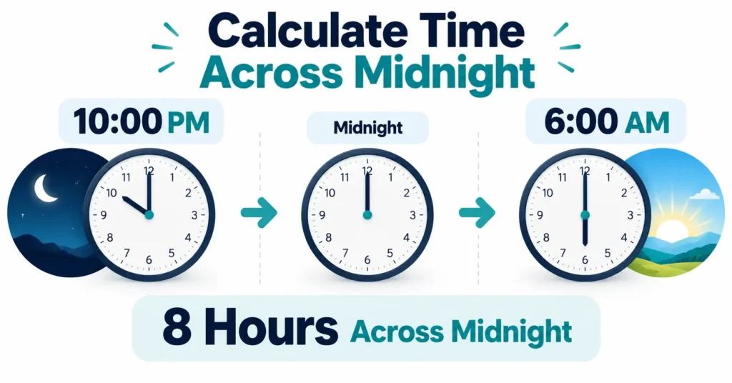 How to Calculate Time Across Midnight 2 Calculating Time Across Midnight
